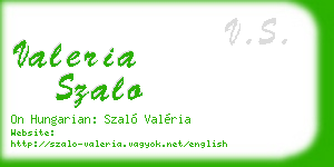 valeria szalo business card